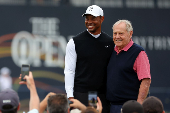 Tiger Woods a Jack Nicklaus (foto: GettyImages).