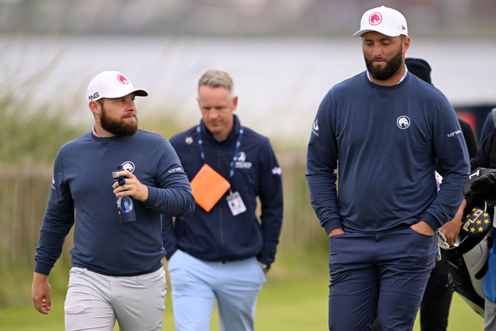 Jon Rahm a Tyrrell Hatton (foto: GettyImages).