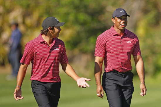 Tiger Woods a Charlie Woods (foto: GettyImages).