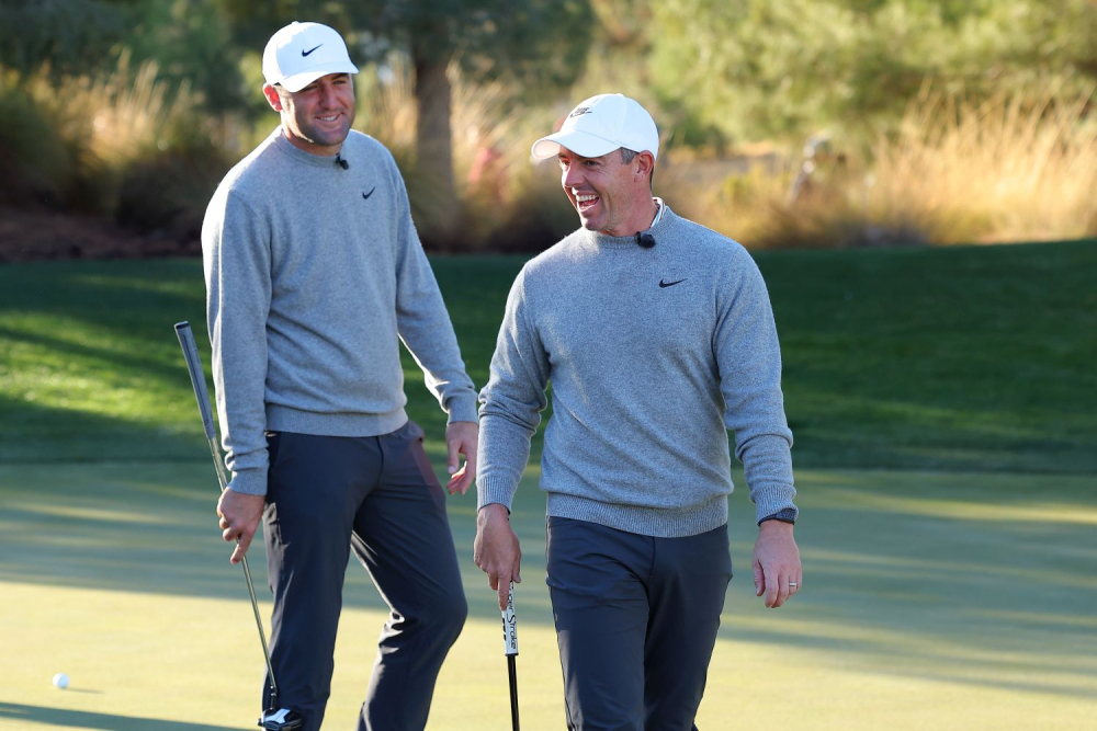 Scottie Scheffler a Rory McIlroy (foto: GettyImages).