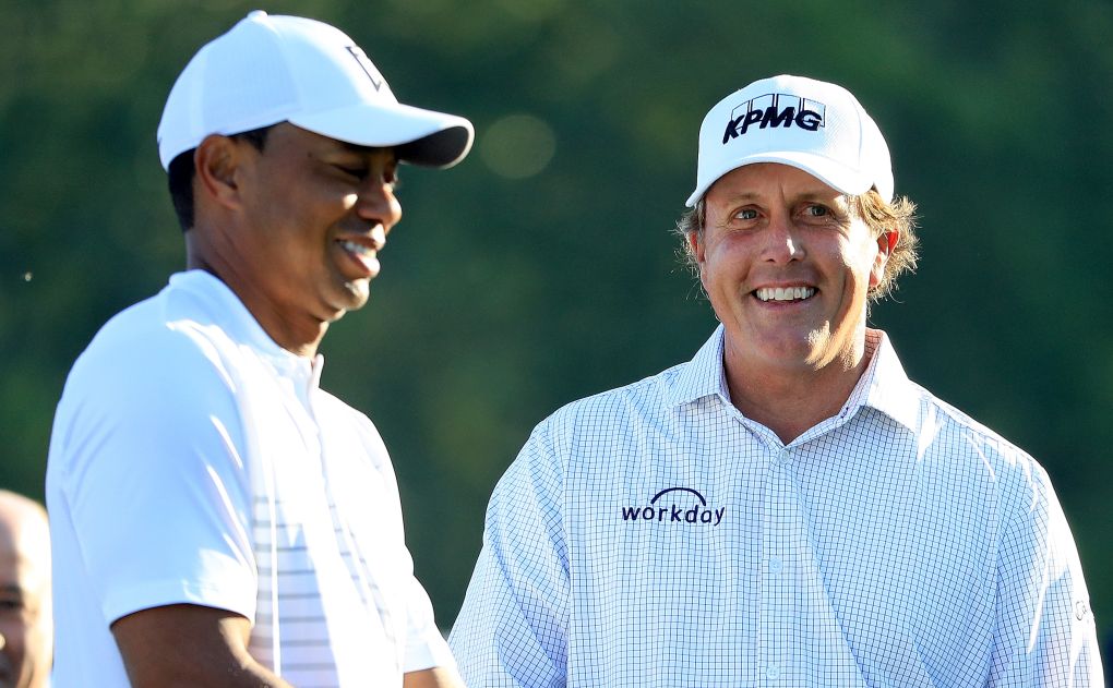 Tiger Woods a Phil Mickelson