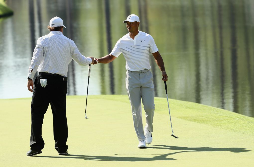 Tiger Woods a Phil Mickelson