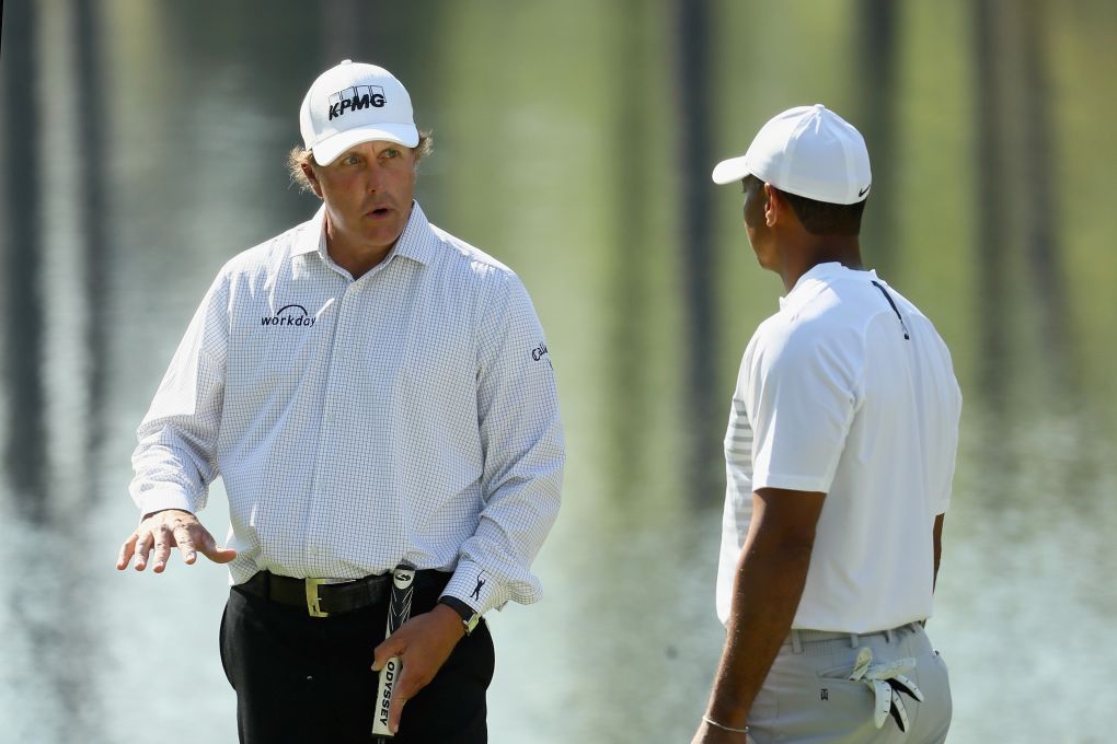 Tiger Woods a Phil Mickelson