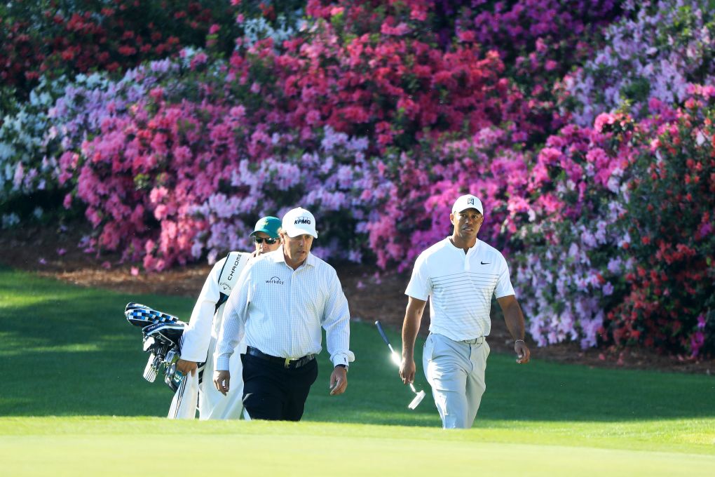 Tiger Woods a Phil Mickelson