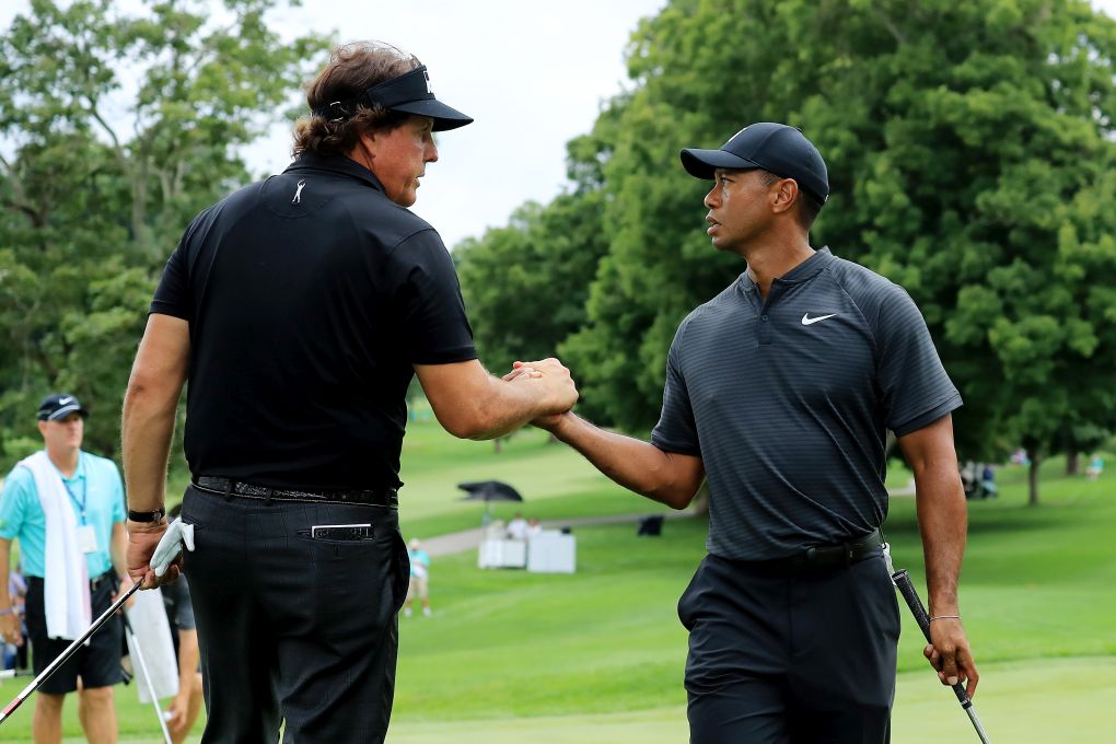 Tiger Woods a Phil Mickelson