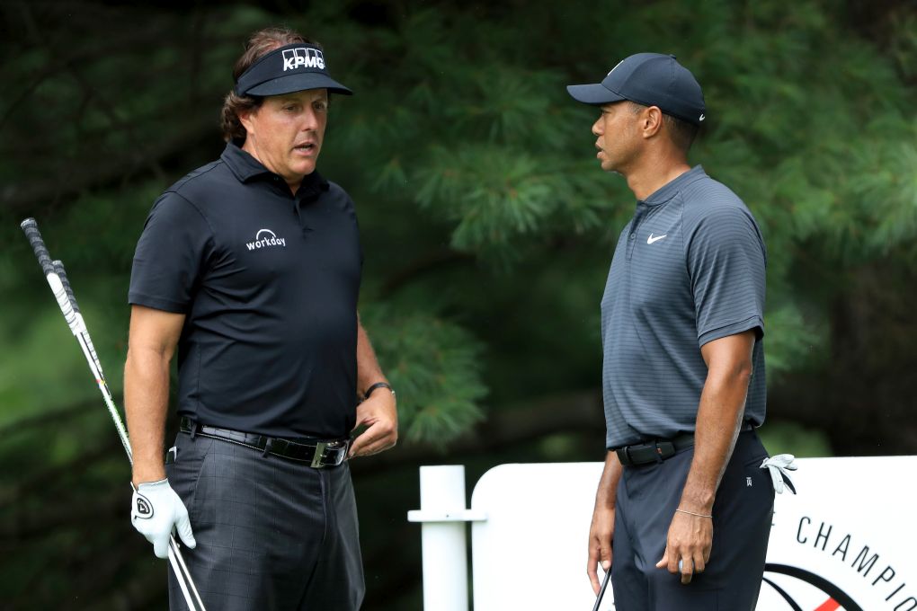 Tiger Woods a Phil Mickelson