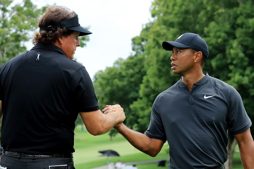 Tiger Woods a Phil Mickelson