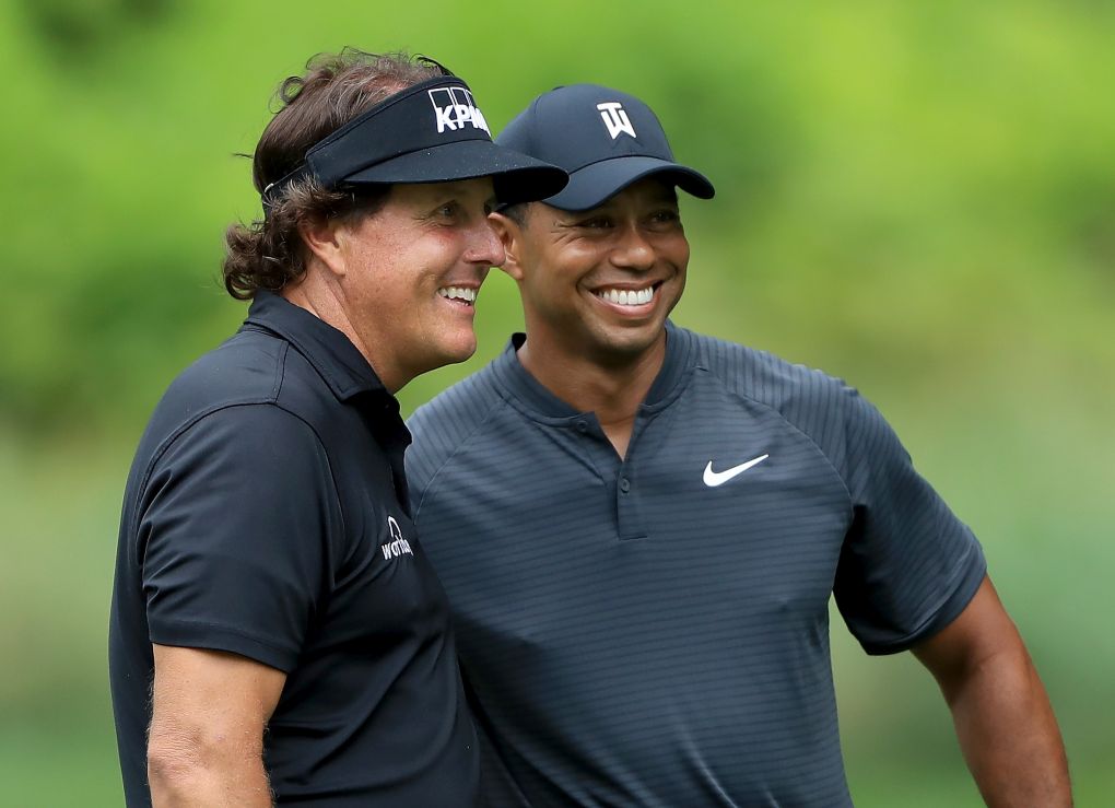 Tiger Woods a Phil Mickelson