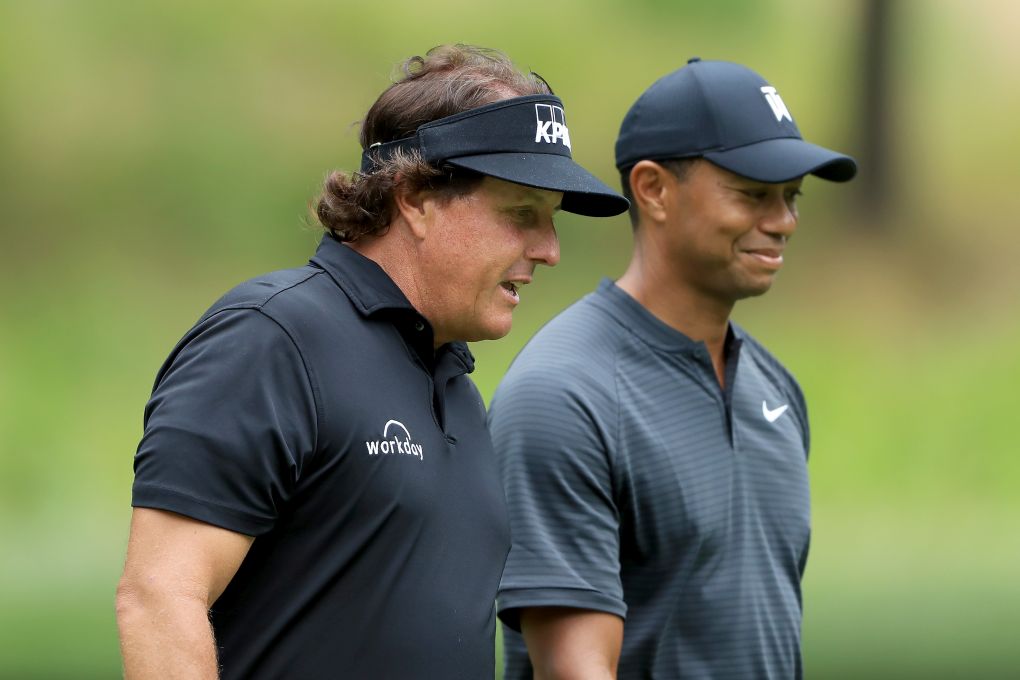 Tiger Woods a Phil Mickelson