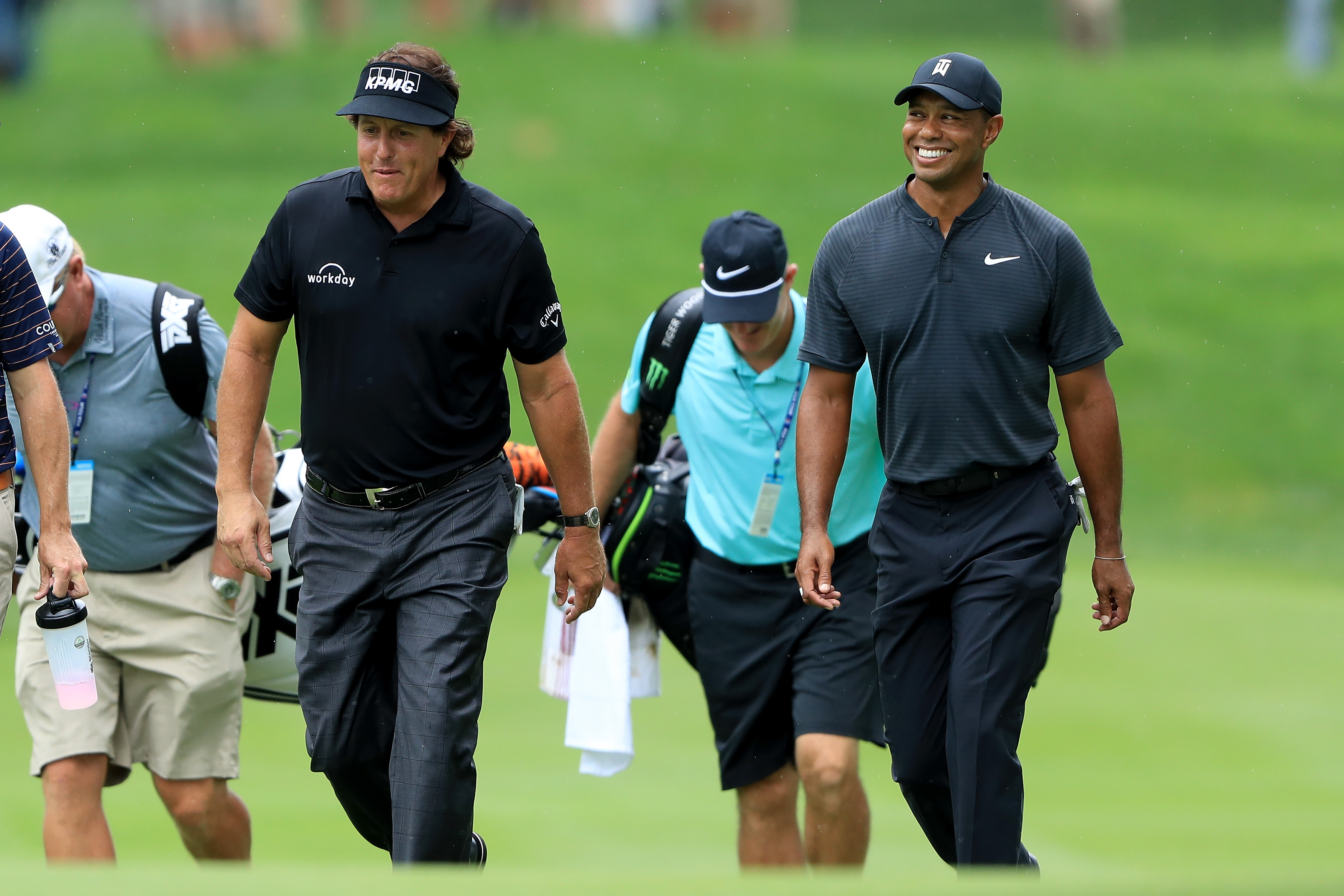 Tiger Woods a Phil Mickelson