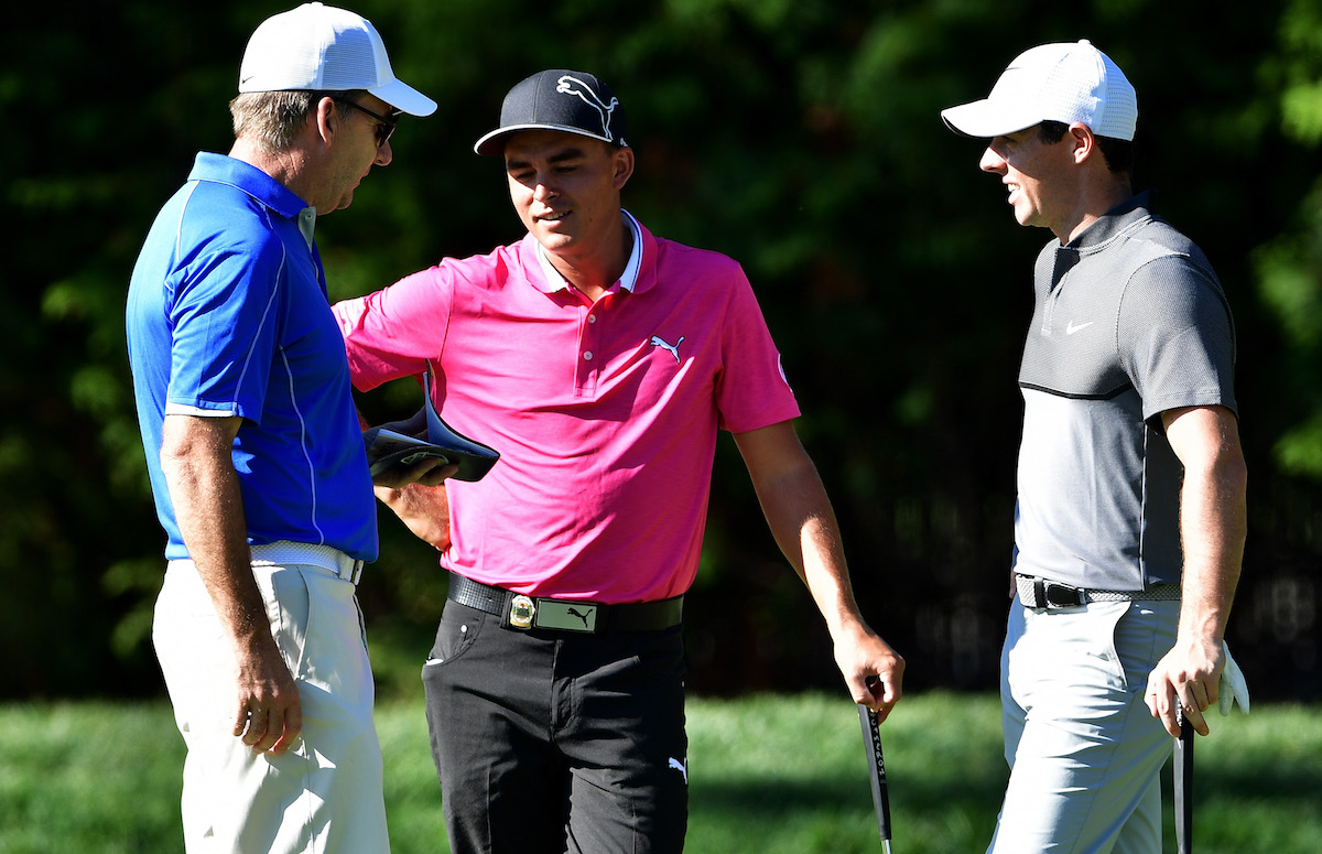 JP Fitzgerald, Rickie Fowler a Rory McIlroy