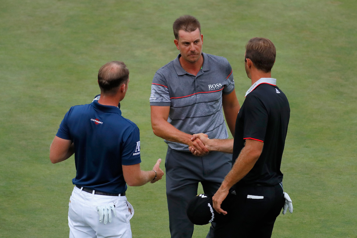 Danny Willett, Henrik Stenson, Dustin Johnson