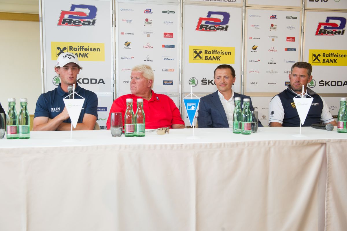 Thomas Pieters, John Daly, Petr Dědek a Lee Westwood