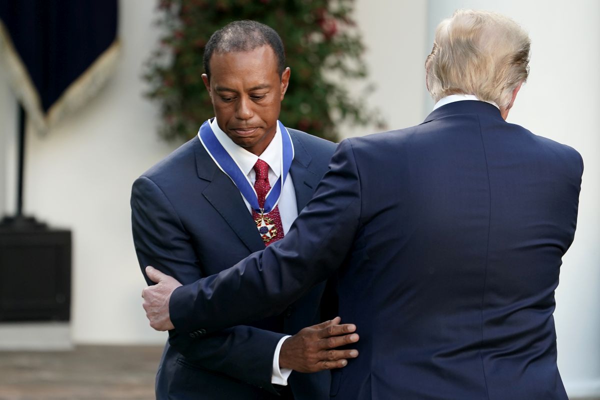 Tiger Woods a Donald Trump