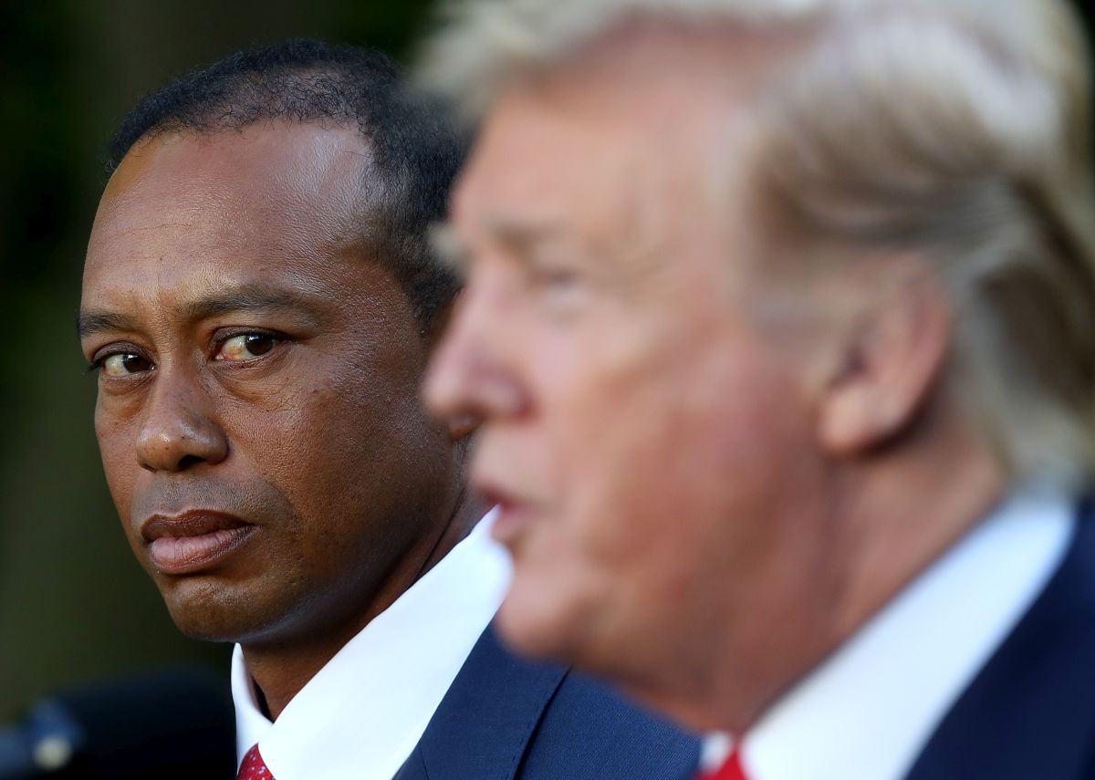 Tiger Woods a Donald Trump