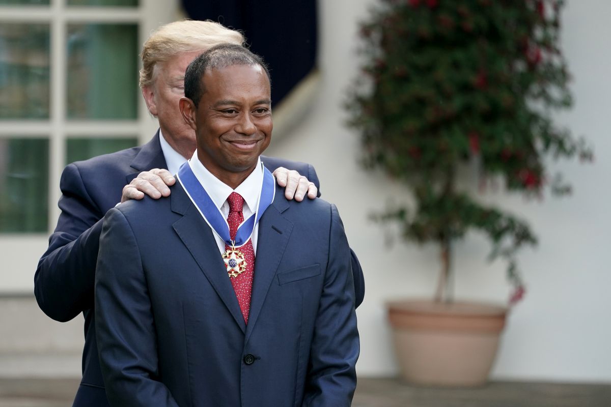 Tiger Woods a Donald Trump