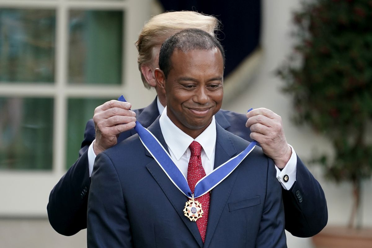 Tiger Woods a Donald Trump