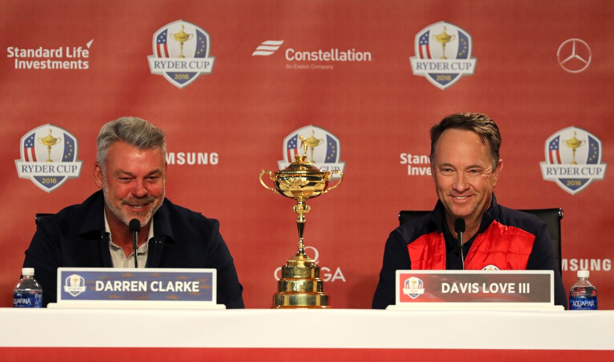 Darren Clarke a Davis Love III