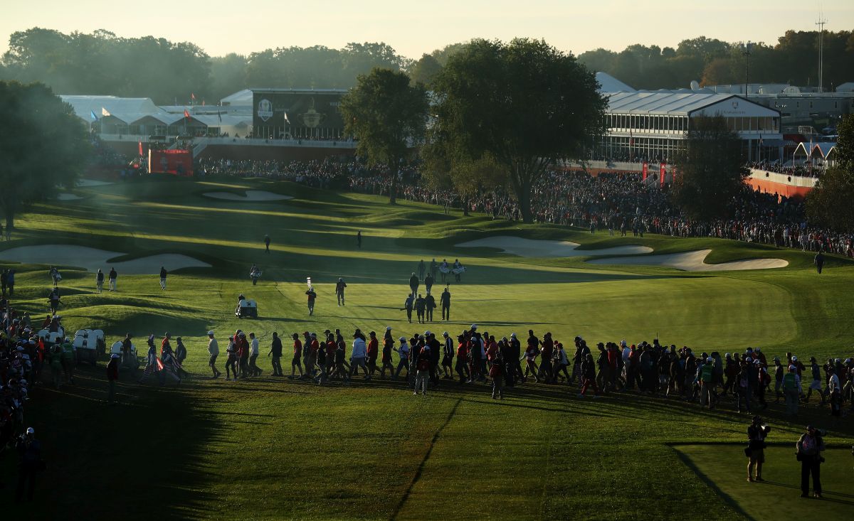 Druhý den Ryder Cupu 2016