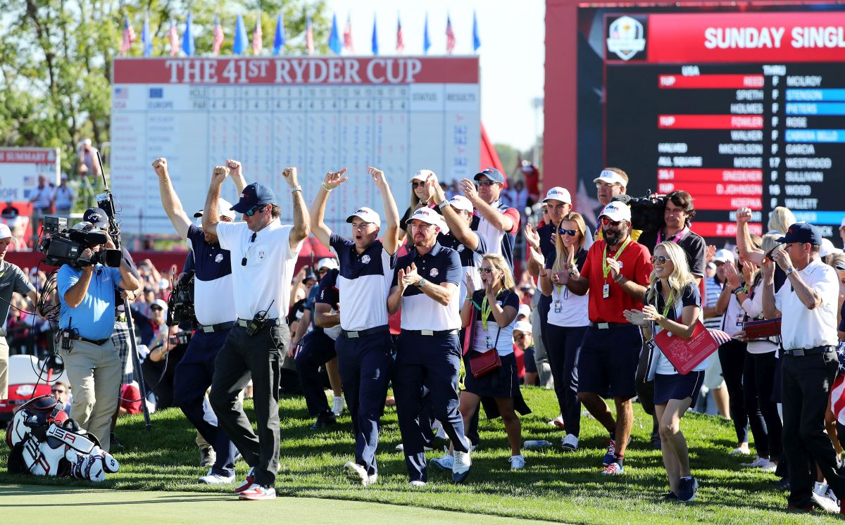 Finálový den Ryder Cupu 2016