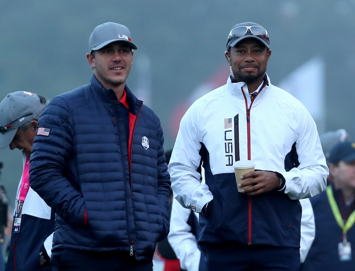 Tiger Woods a Brooks Koepka