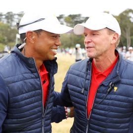Tiger Woods a Steve Stricker